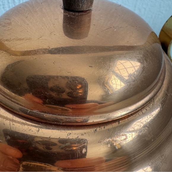 Vintage Portugal Copral Midcentury Copper Tea Kettle - Picture 13 of 13